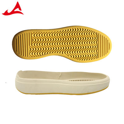 White and Yellow Rubber Sole for Men's Sneakers & Casual Shoes JT61353